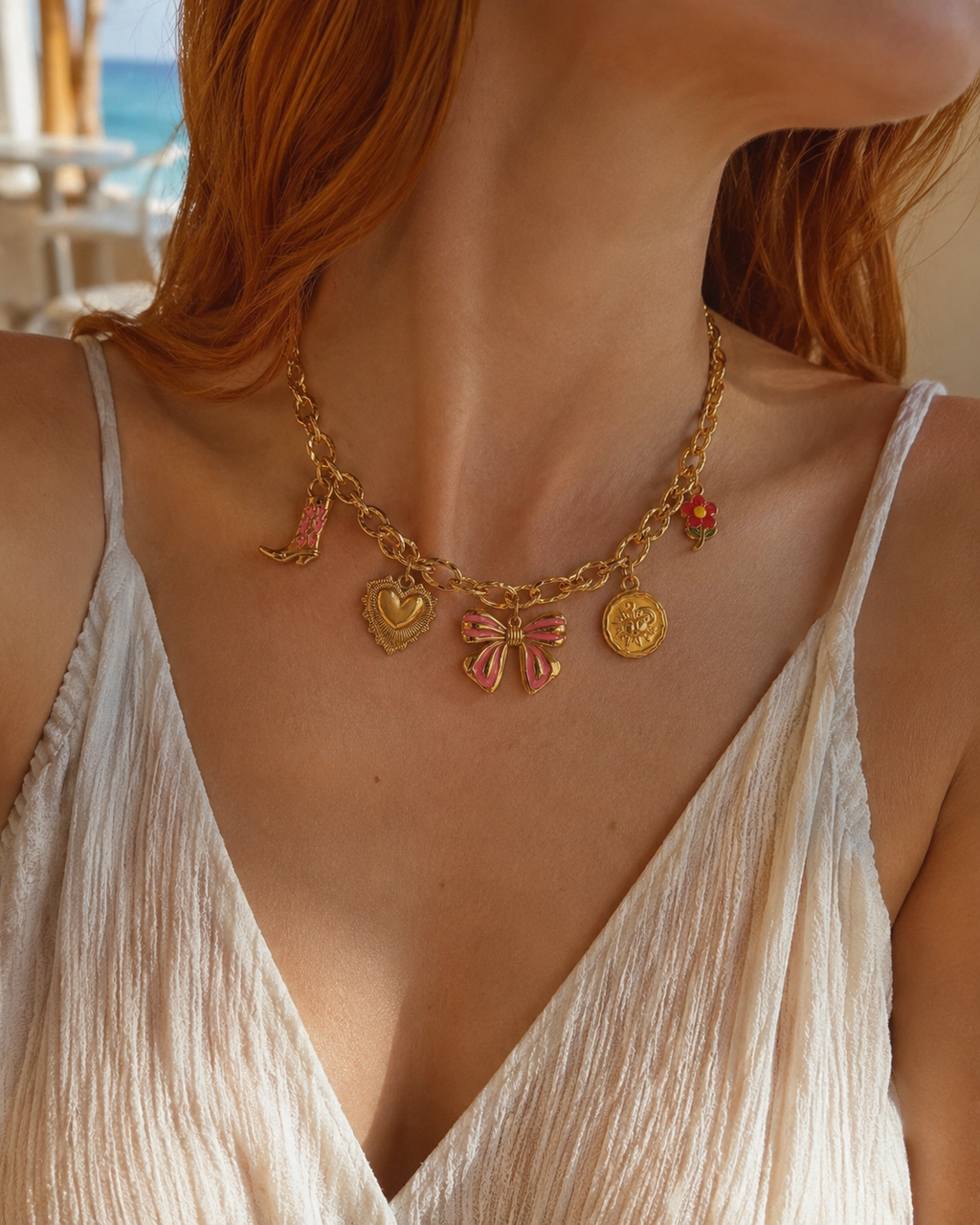 Big bow bedelketting