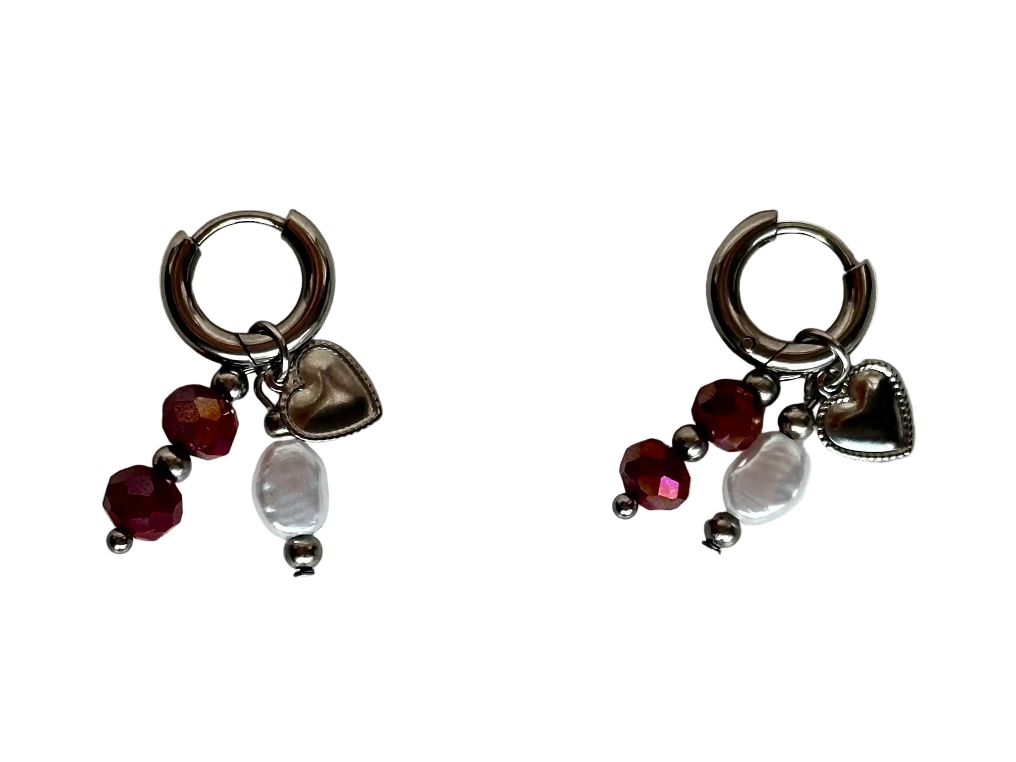 Small valentine oorbellen