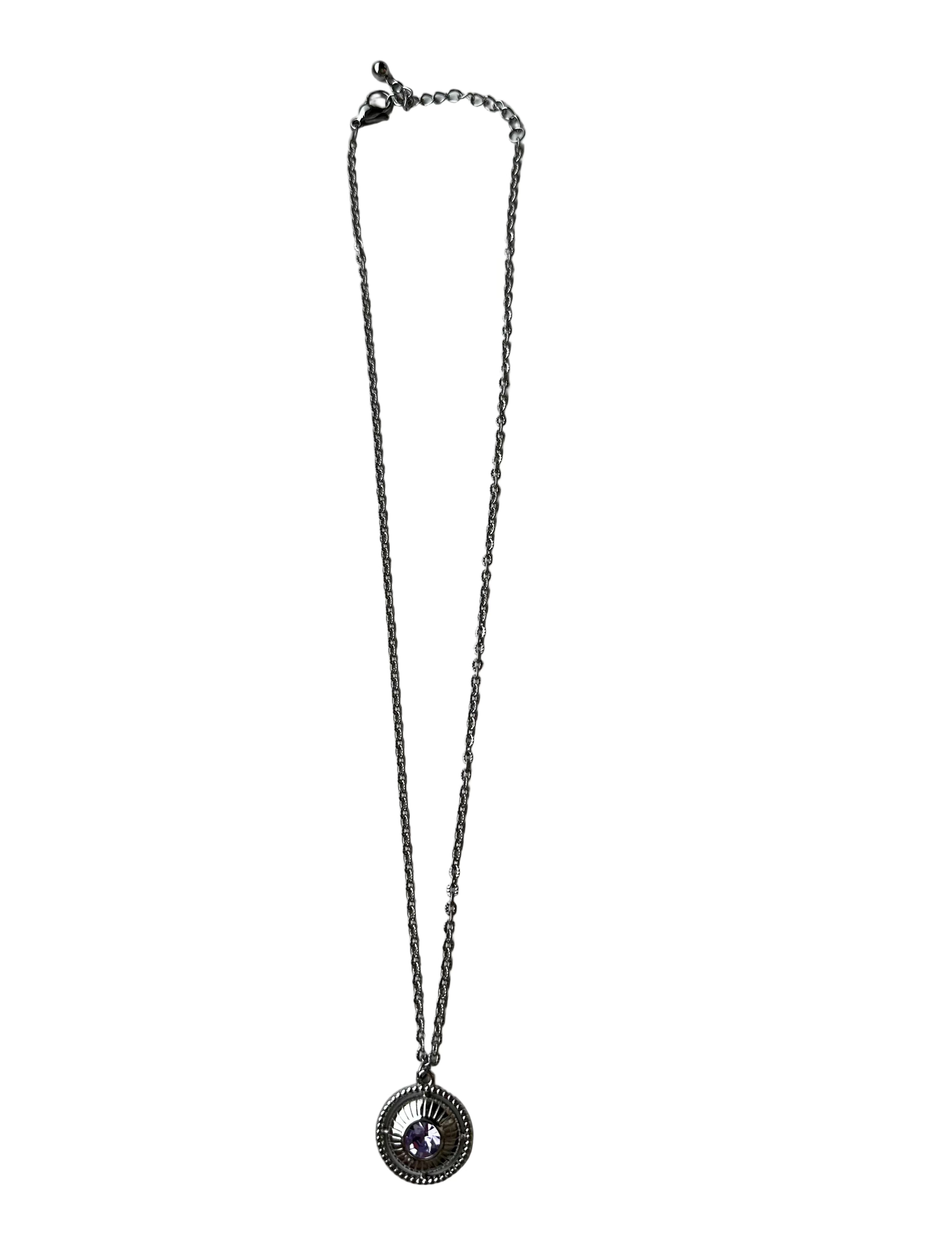 Lila stone ketting