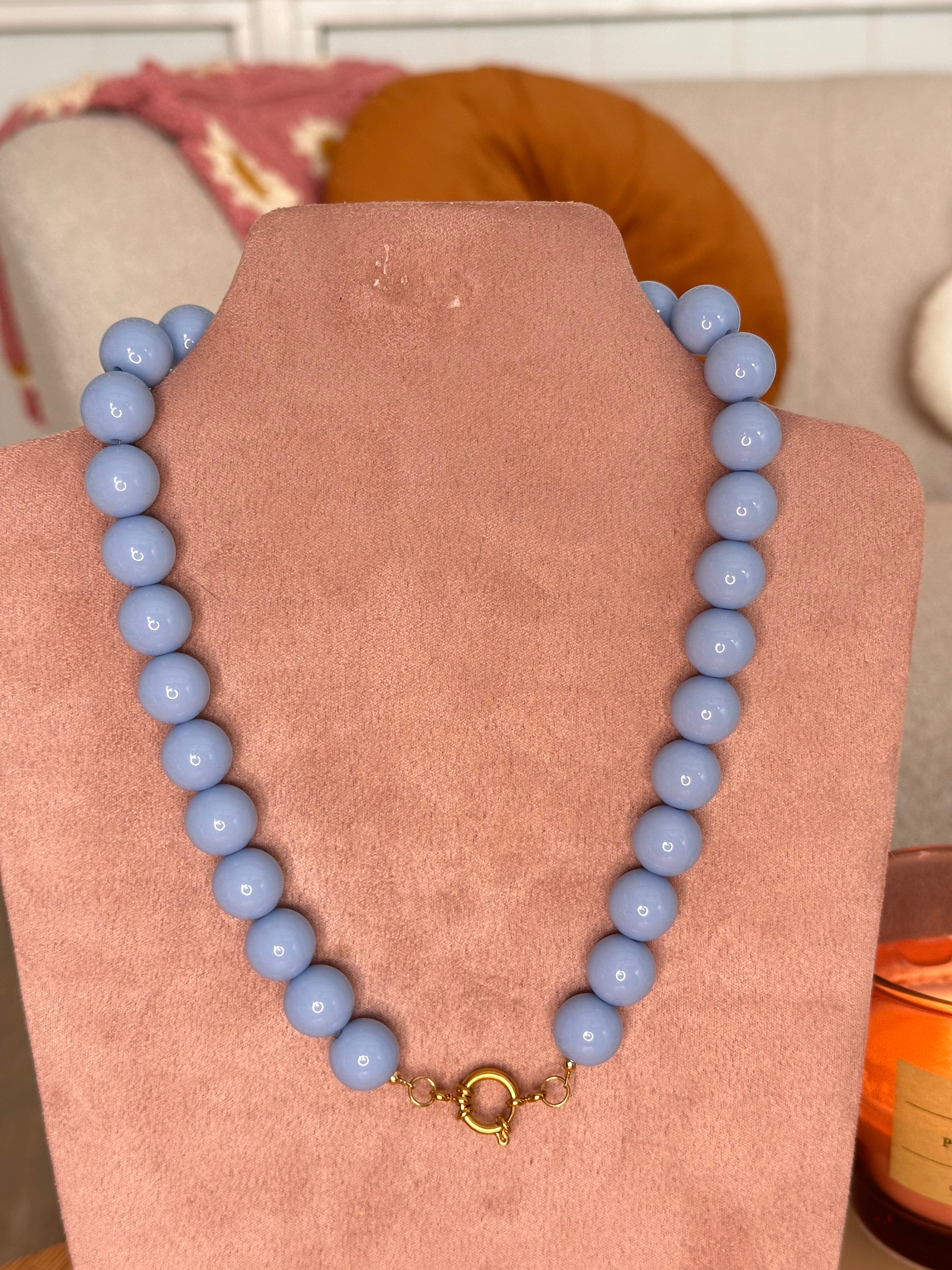 Sea blue kralen ketting