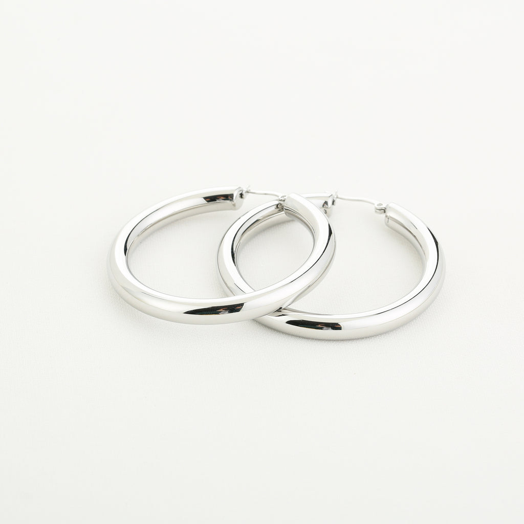 Big hoops zilver
