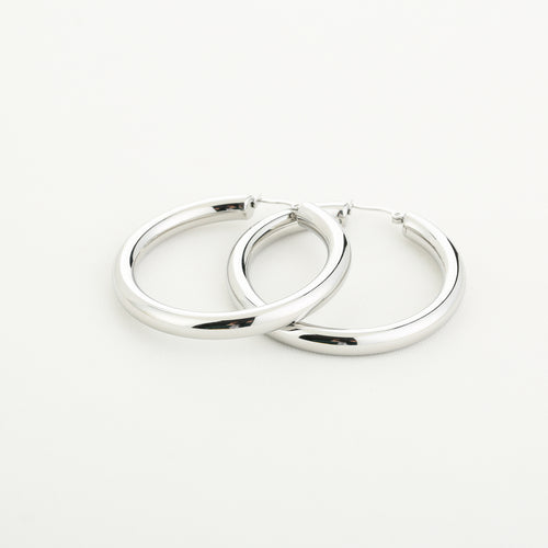 Big hoops zilver