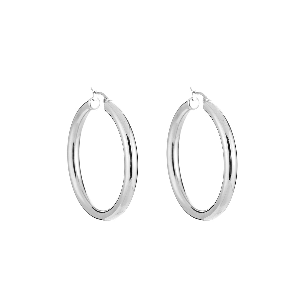 Big hoops zilver