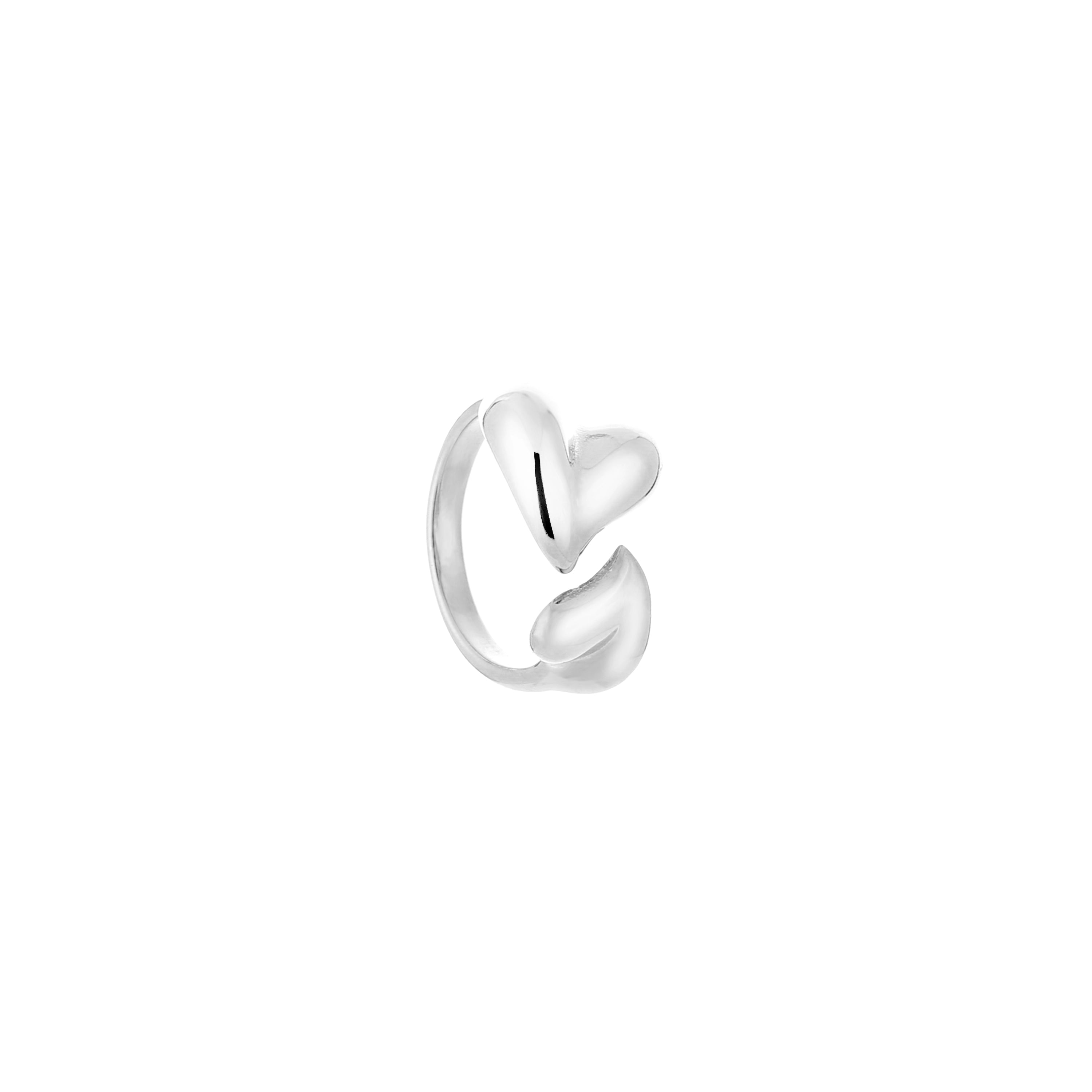 Double heart ring