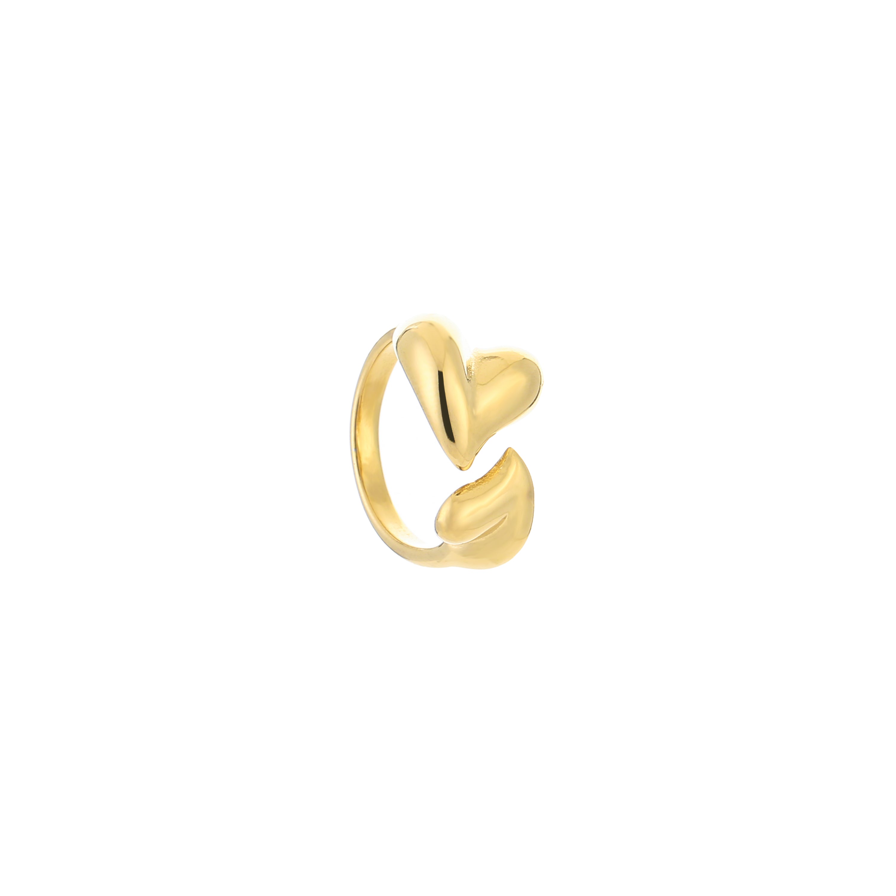Double heart ring