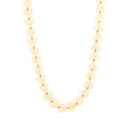 Beige heart ketting