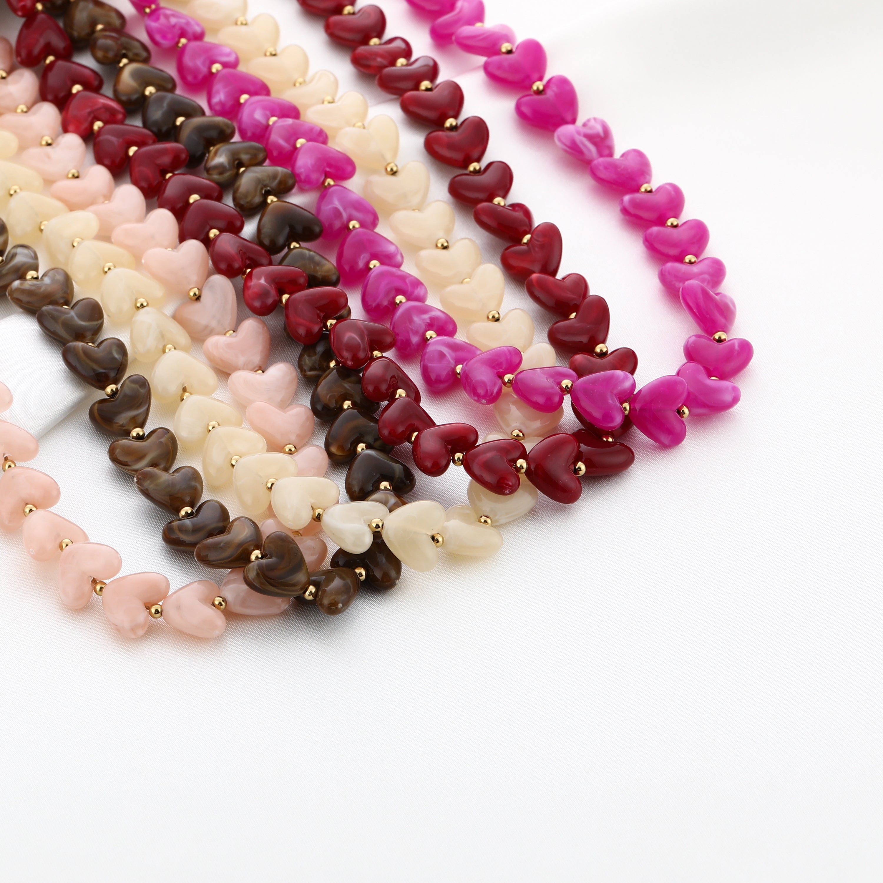 Red heart ketting