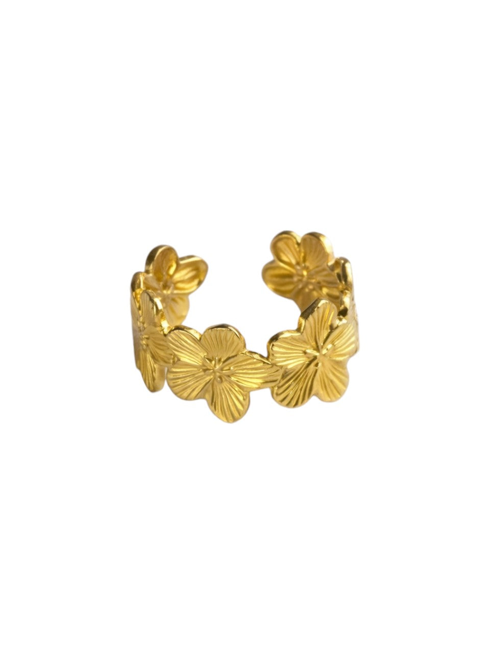 Flower ring goud