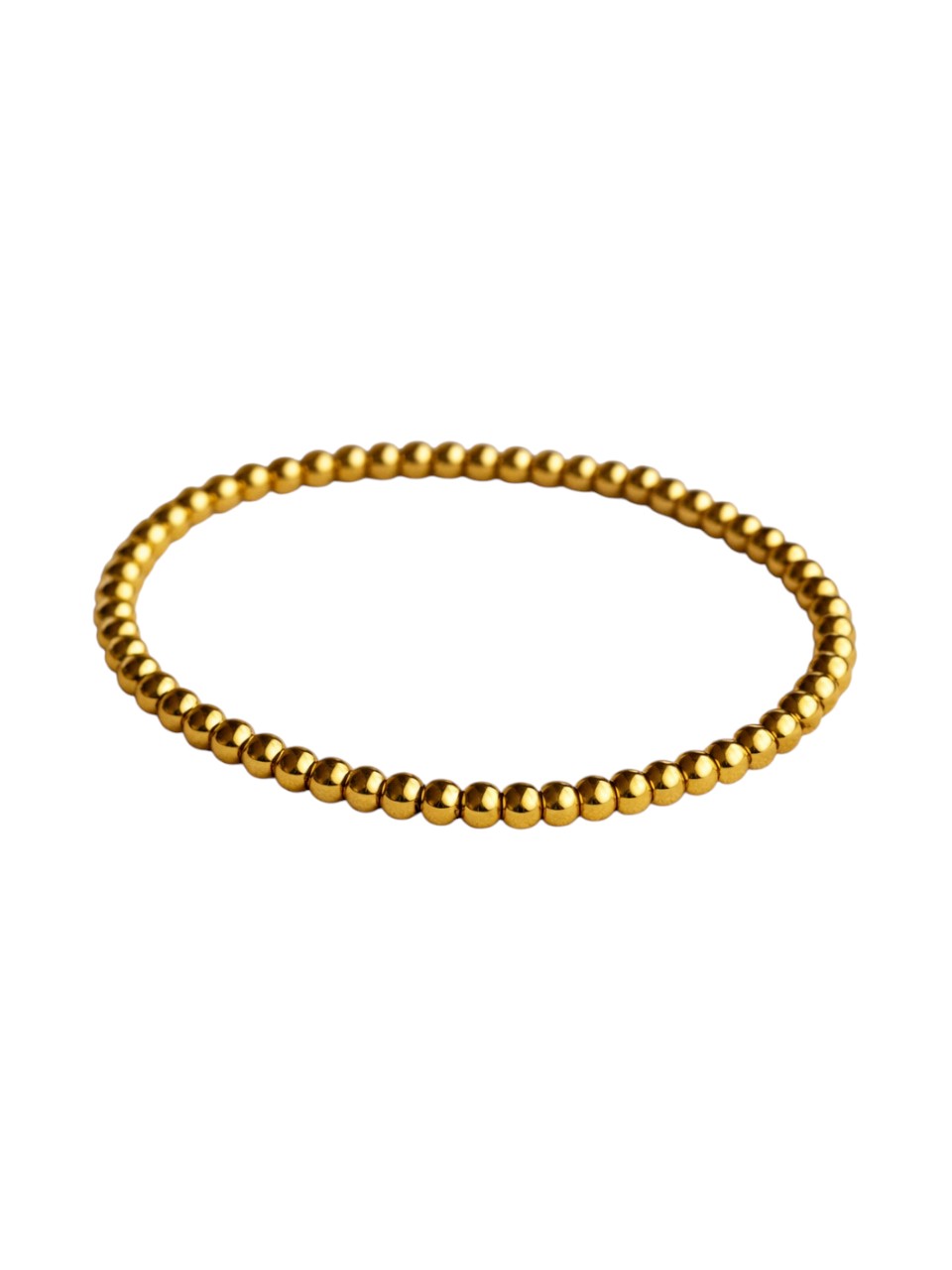Small beads armband goud
