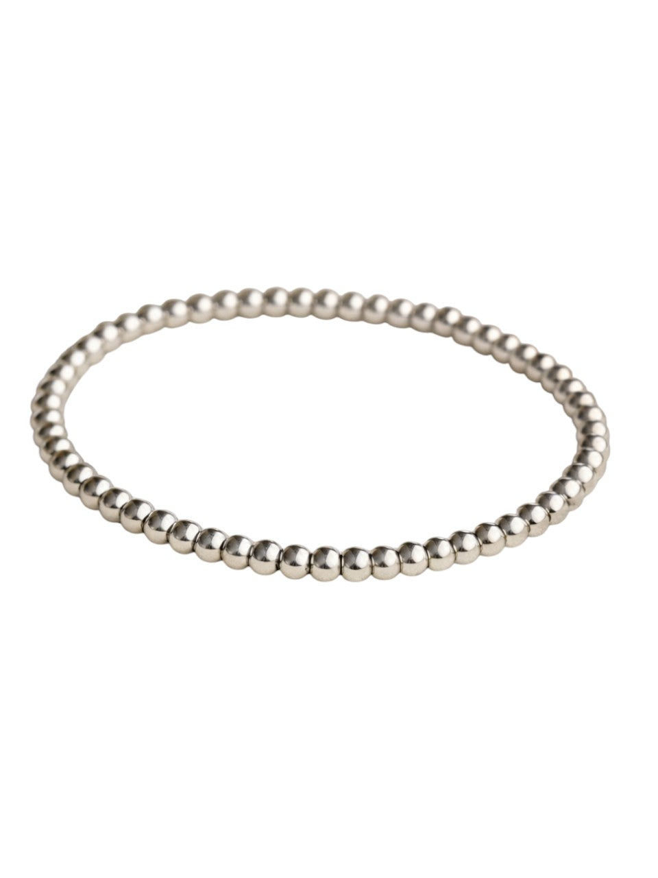 Small beads armband zilver