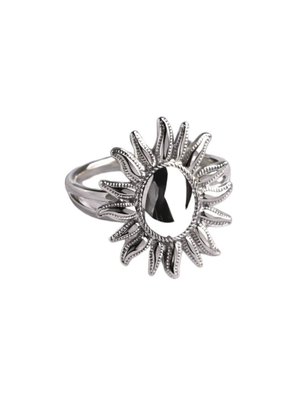 Big sun ring zilver